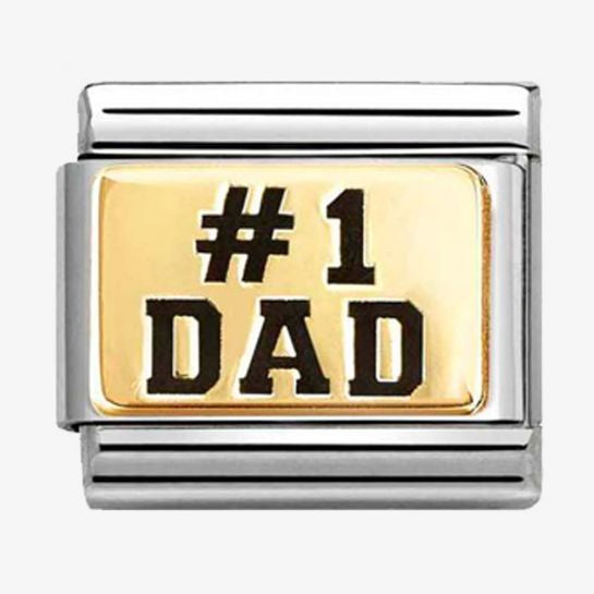 Nomination Yellow Gold #1 Dad Charm