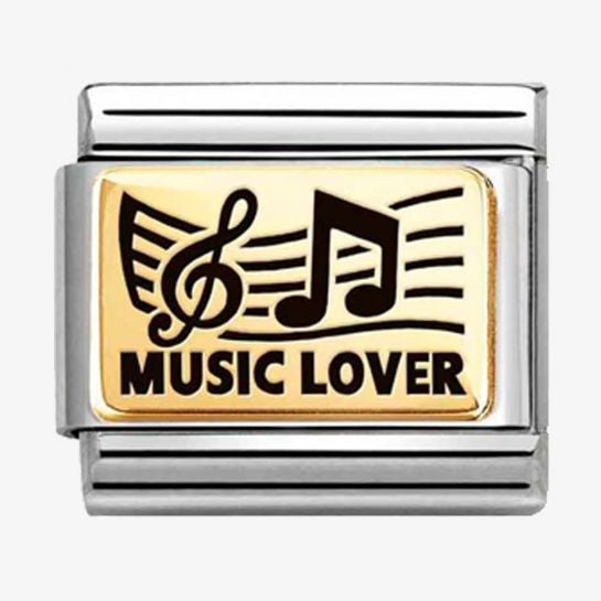 Nomination Gold Music Lover Charm