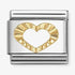 Nomination Gold Diamond Open Heart Charm