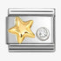Nomination Yellow Gold Raised Star With CZ Charm