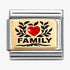 Nomination Gold Red Heart Family Charm