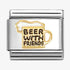 Nomination Gold Beer With Friends Charm