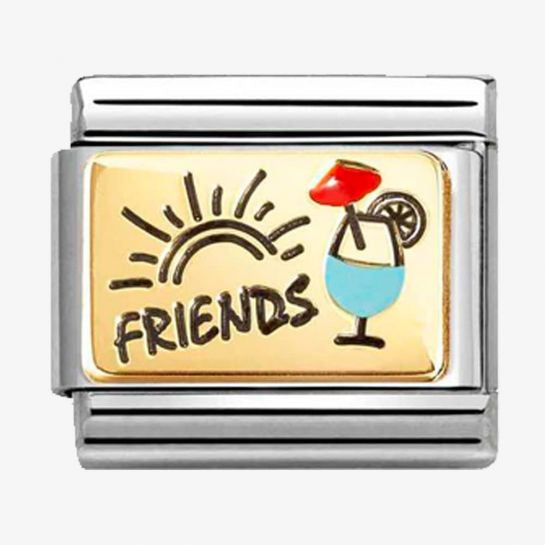 Nomination Gold Friends Cocktail Charm