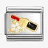 Nomination Yellow Gold Lipstick With Flower Charm