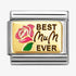 Nomination Yellow Gold Best Mum Ever Rose Charm