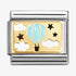 Nomination Yellow Gold Blue Hot Air Balloon Charm