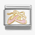 Nomination Gold Pink Dance Shoes Charm