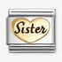 Nomination Gold Enamel Sister Heart Charm