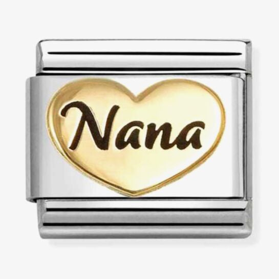 Nomination Gold Enamel Nana Heart Charm