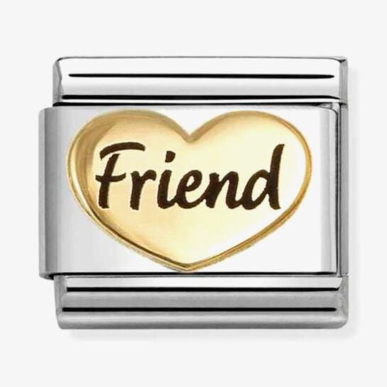 Nomination Gold Enamel Friends Heart Charm