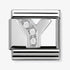 Nomination Silver CZ Initial Y Charm