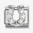 Nomination Silver CZ Horseshoe Charm