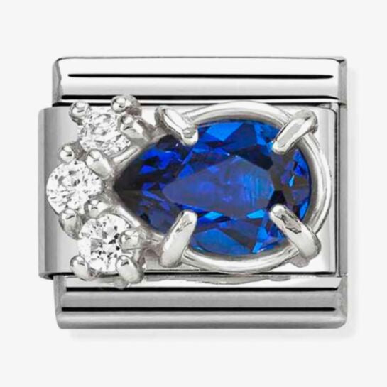 Nomination Silver Blue Drop Charm