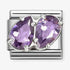 Nomination Silver Purple 2 Drops Charm