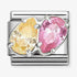 Nomination Silver Yellow Pink 2 Drops Charm