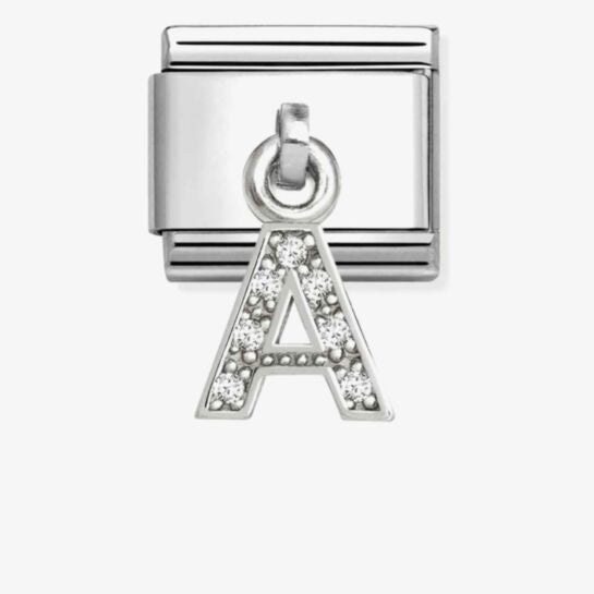 Nomination Silver Letter A Dangle Charm