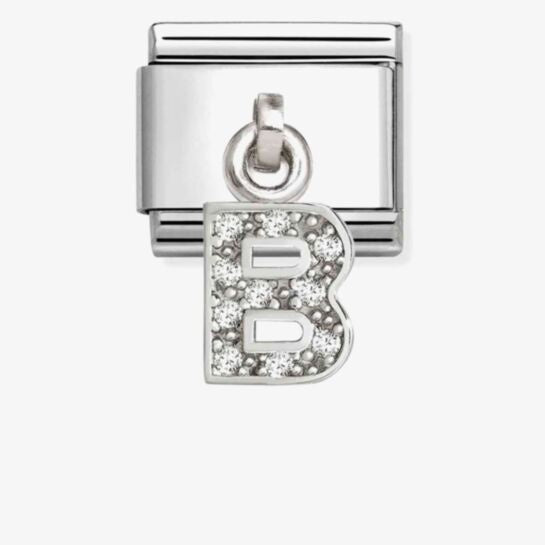 Nomination Silver Letter B Dangle Charm