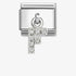 Nomination Silver Letter F Dangle Charm