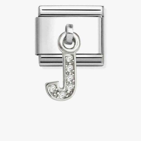 Nomination Silver Letter J Dangle Charm