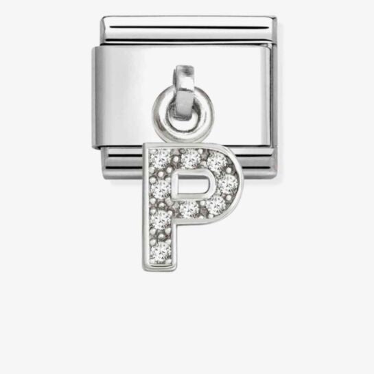 Nomination Silver Letter P Dangle Charm