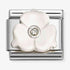 Nomination Silver White 3 Petal Flower CZ Charm
