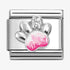 Nomination Silver Pink Paw Charm