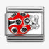 Nomination Silver Red Ladybird Charm