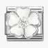 Nomination Silver White Peach Blossom Charm