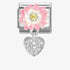 Nomination Silver Pink Daisy With Heart Charm