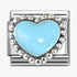 Nomination Pastel Blue Beaded Heart Charm
