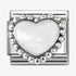 Nomination Pastel White Beaded Heart Charm