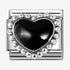 Nomination Black Beaded Heart Charm