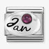 Nomination Silver January Garnet Birthstone Charm