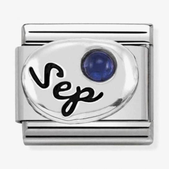 Nomination Silver September Sapphire Birthstone Charm