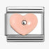 Nomination Silver Pink Resin Heart Charm