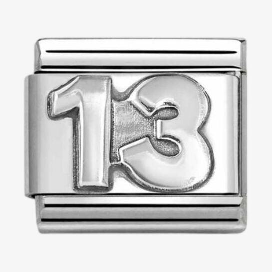 Nomination Silver 13th Birthday Charm