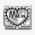 Nomination Silver Beaded Mum Heart Charm