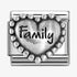 Nomination Silver Beaded Family Heart Charm