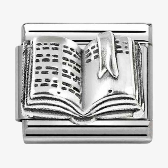 Nomination Silver Book Charm