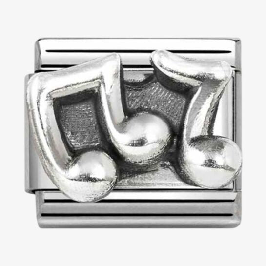 Nomination Silver Musical Notes Charm