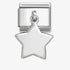 Nomination Silver Star Plate Dangle Charm