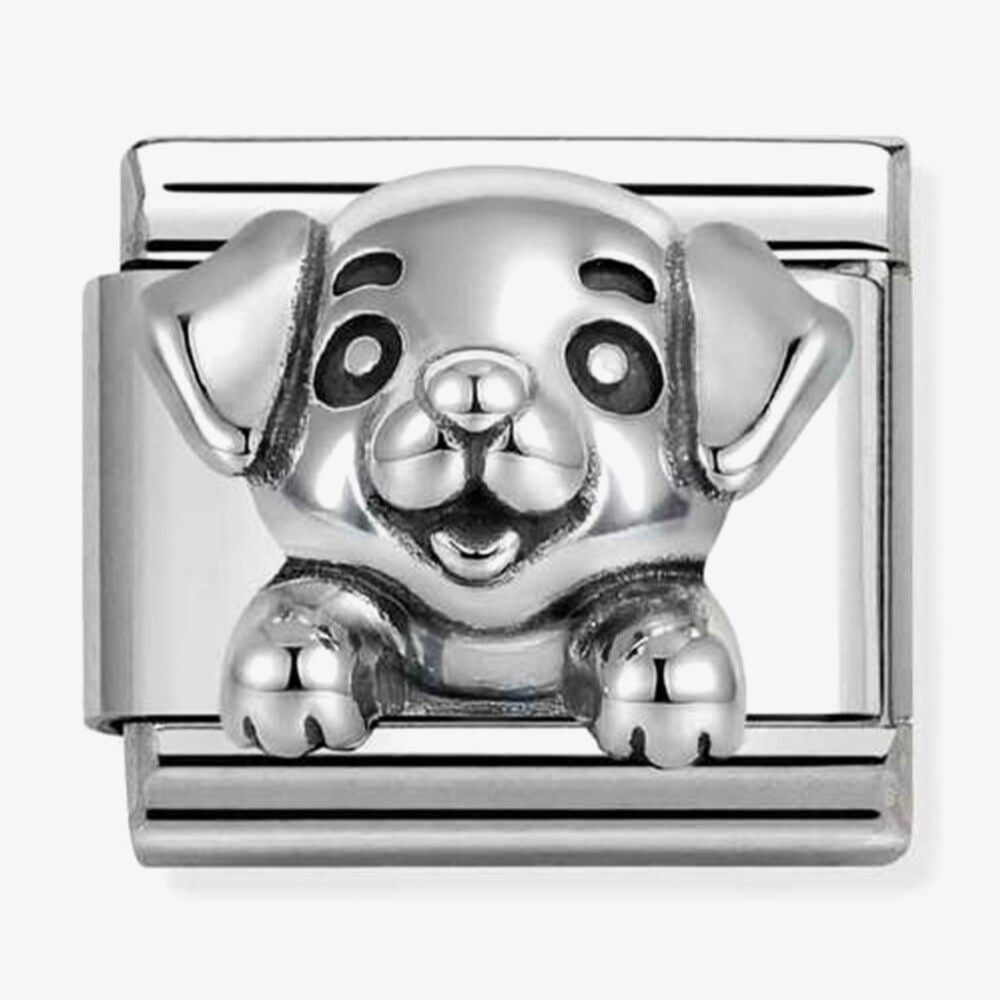 Nomination Silver Cute Dog Charm