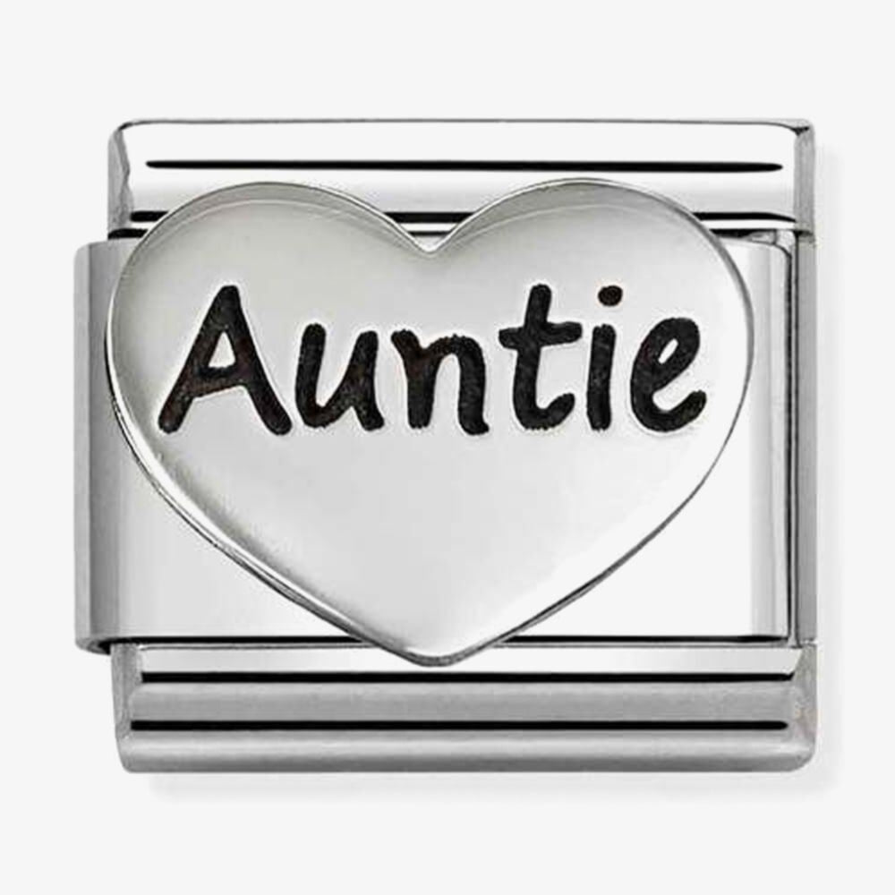 Nomination Silver New Auntie Heart Charm