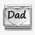 Nomination Silver New Dad Heart Charm