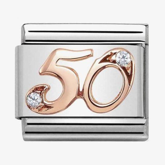 Nomination Rose Gold Age 50 Charm