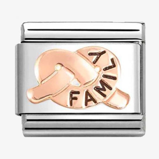 Nomination Rose Gold Family Knot Charm