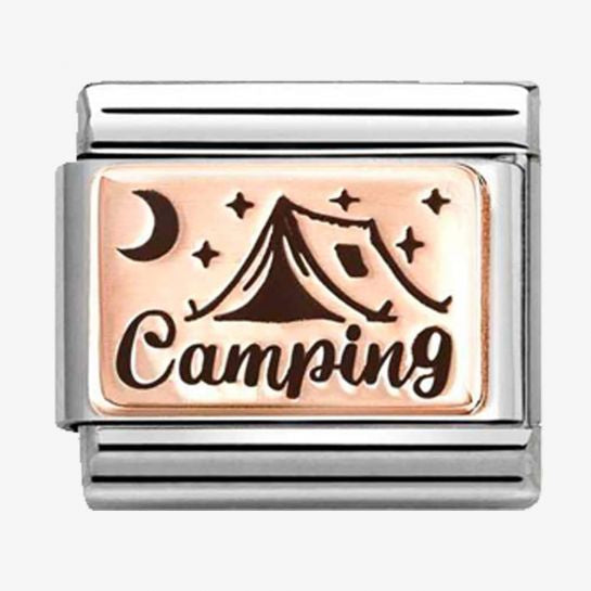 Nomination Rose Gold Camping Charm
