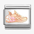 Nomination Rose Gold Trainer With Flowers Charm