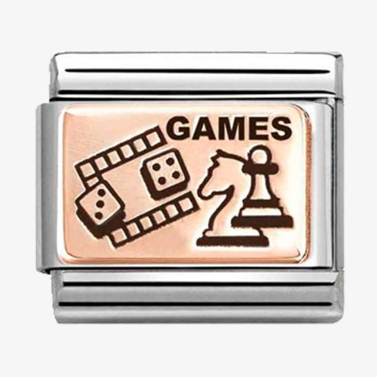 Nomination Rose Gold Table Games Charm