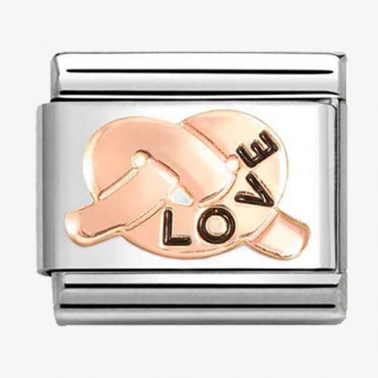 Nomination Rose Gold Love Knot Charm